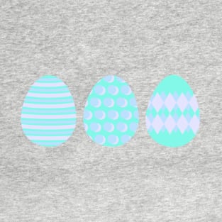 Eggspert Easter Eggs - Decorated Eggs in Purple and Green T-Shirt